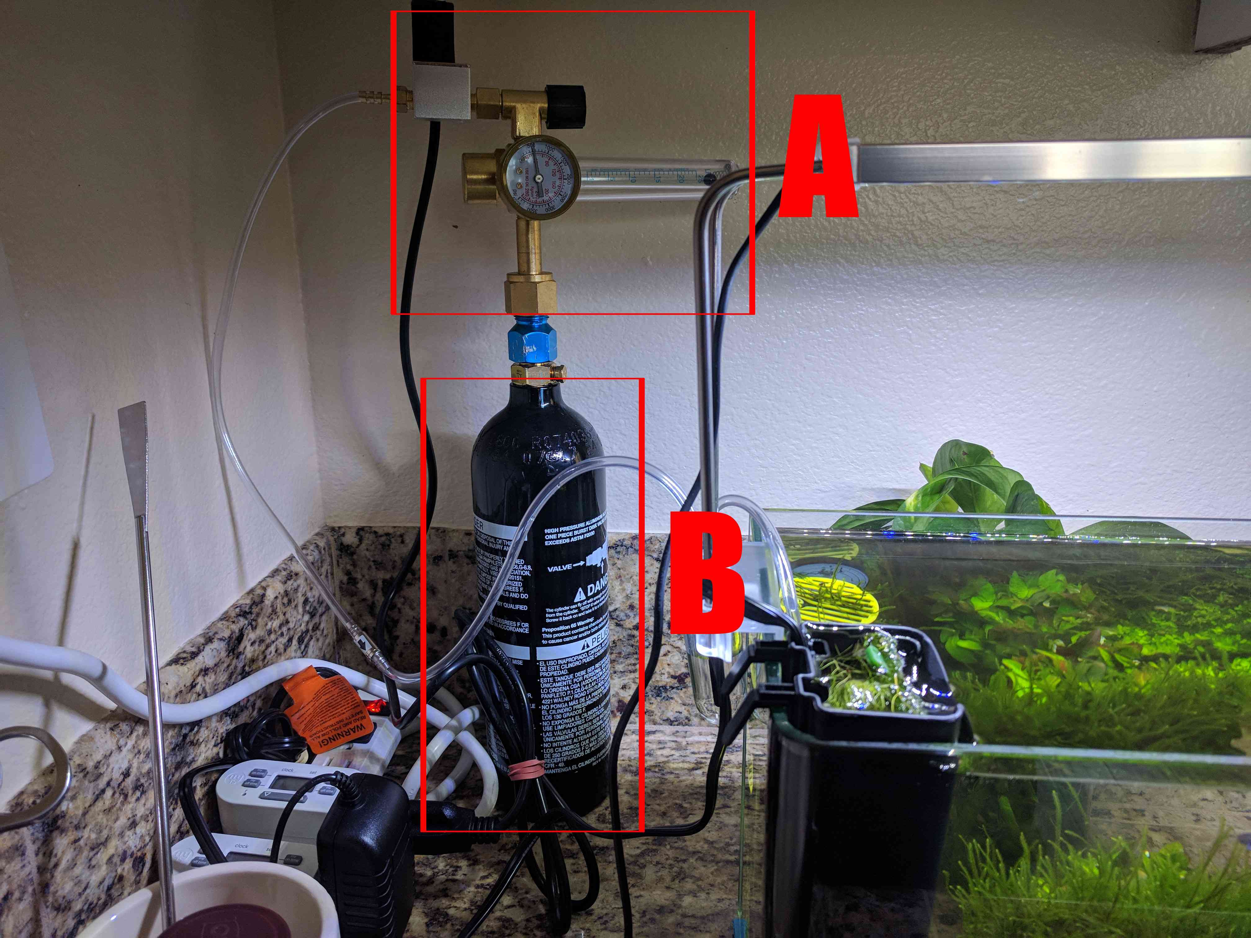 The beginners $100 paintball aquarium CO2 system - The Good Algae